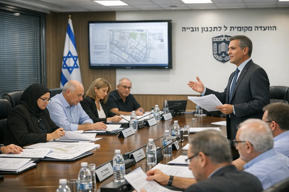דיון בוועדה מקומית לתכנון ובנייה