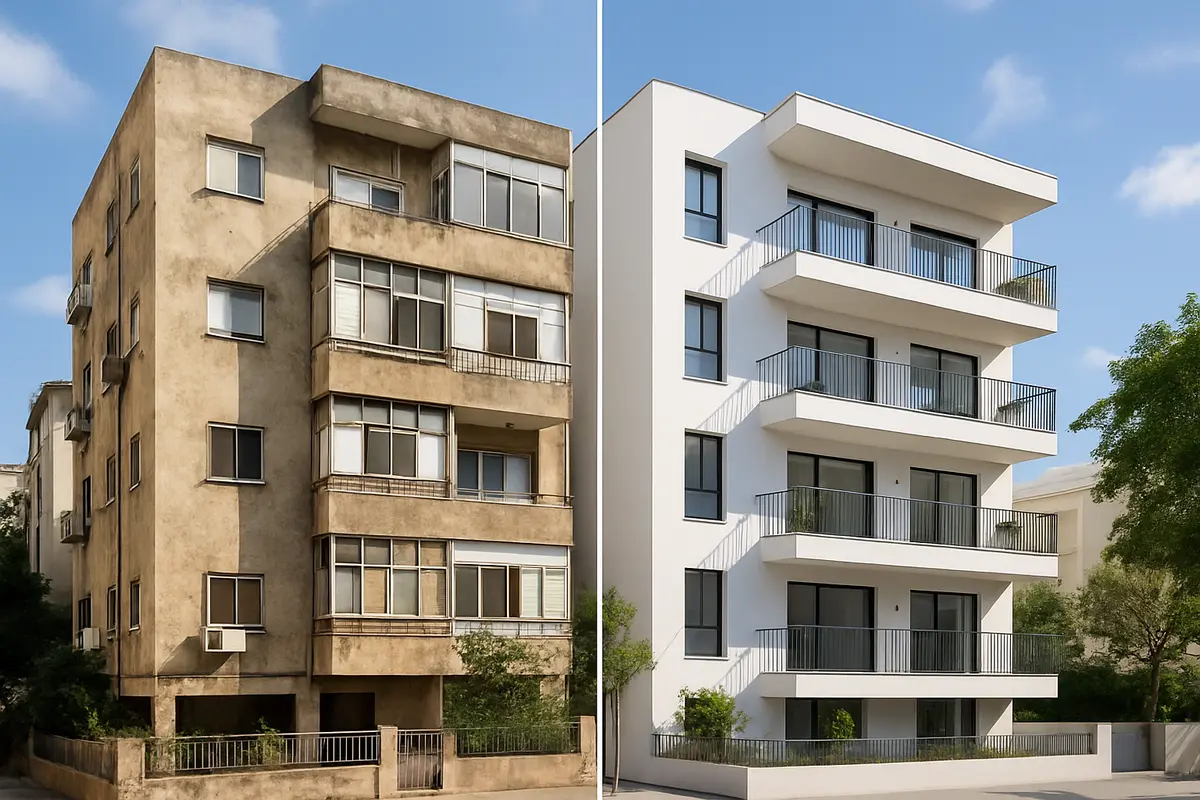 הקלות תכנון ובניה - השוואת תנאים לפני ואחרי תיקון 160